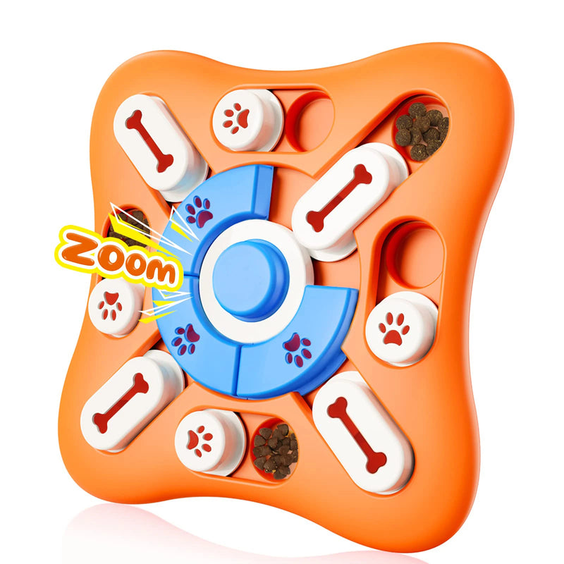Interactive Puzzle Food Feeder for Small Big Pet Dogs  Slow Feeder IQ Training Mental Enrichment Game Toys Dog Treat Puzzle Disp
