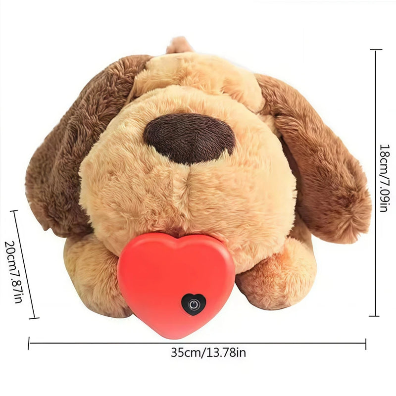 Pet Dog Plush Toys and Heartbeat Simulator Stress Relief Anxiety Relief Boredom Accompany Sleep Interactive Toys