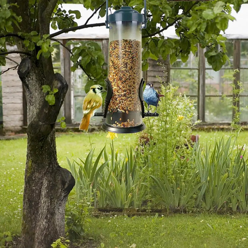 Bird Seed Feeder Hanging Bird Feeder Wild Bird Seed Feeder Garden Paddock Bird Feeding Tool Pet Supplies For Small Birds