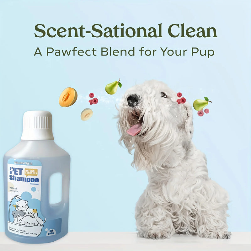 Pet Bath Gel,Pet Shampoo,Cat and Dog Bath Gel,Gentle Soothing Formula,Suitable for Cats and Dogs,Cares for Pet Hair Health,500ml