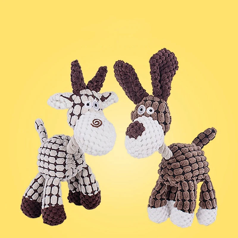 Popular pet dog voice toys puppies puppies grinding teeth plush toys interactive companionship unzipped pet toys
