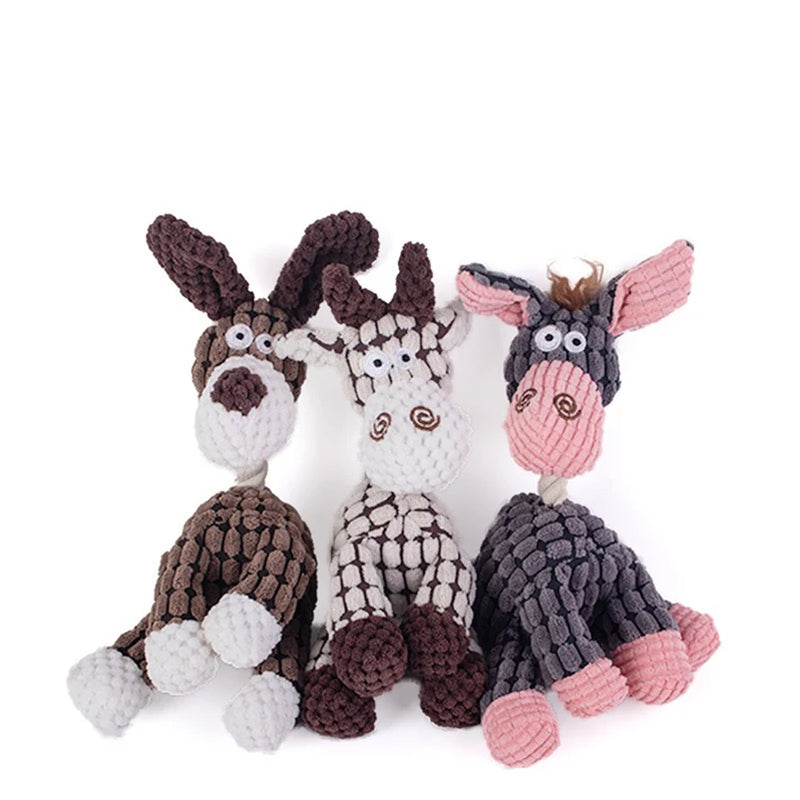 Popular pet dog voice toys puppies puppies grinding teeth plush toys interactive companionship unzipped pet toys