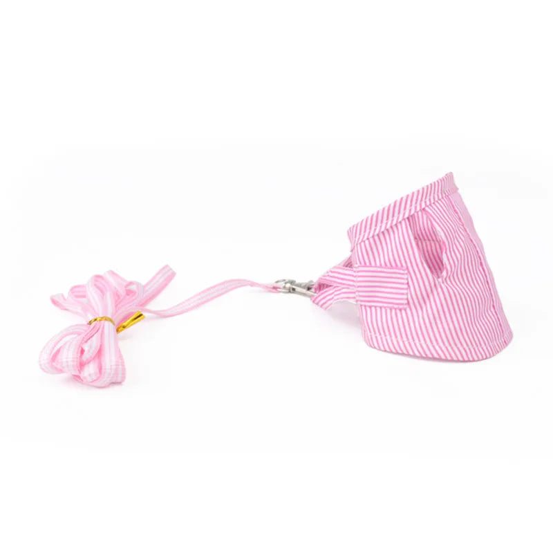 S/L Small Pets Chest Strap Hamster Outdoor Traction Rope Adjustable Harness Leash Vest for Rabbit Hedgehog Chinchilla Guinea Pig