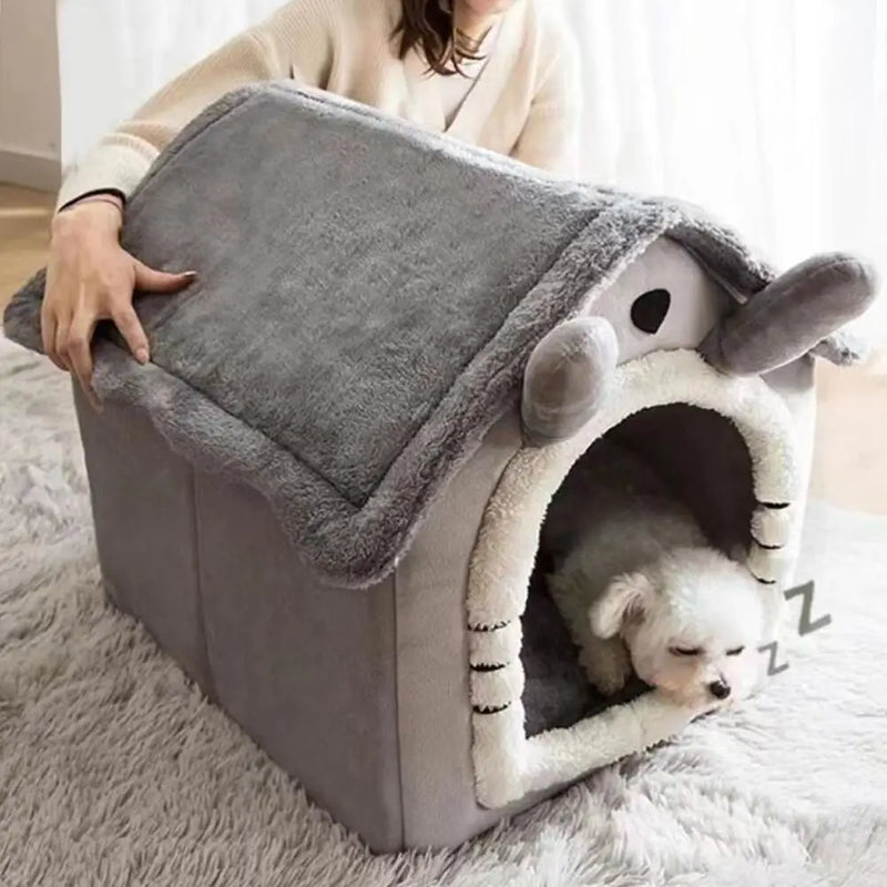 Pet Supplies Bed House Foldable Pet House Removable Washable Cat House Puppy Cave Sofa For Small Dogs And Small And Medium Cats