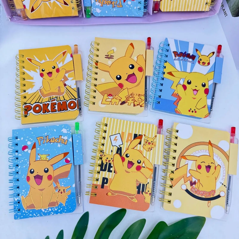 Pokemon Pikachu Notebook Cute Cartoon School Supplies Portable Diary Fashion Office Supplies Coil Book Children Holiday Gift