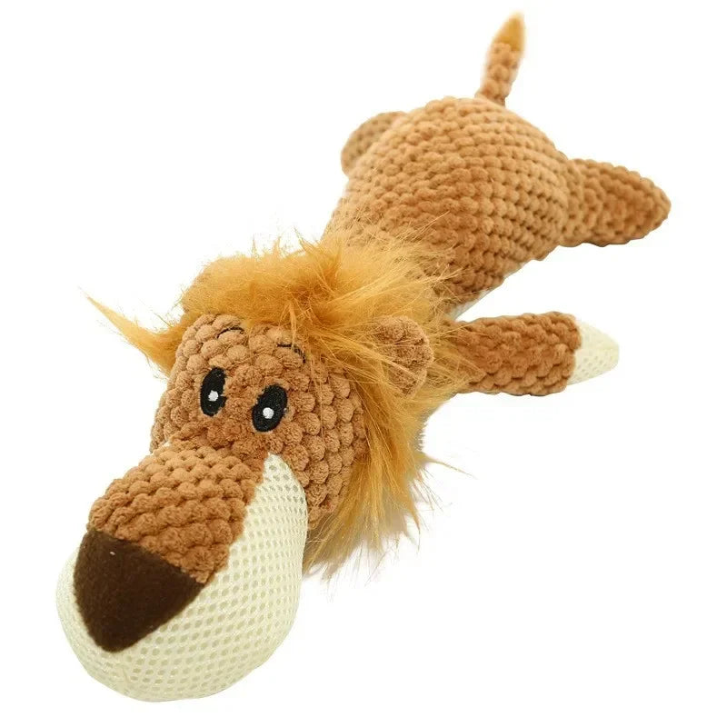 Pet Dog Toys for Large Dogs Cute Plush Squeak Stuffed Toys Fleece Durable Chewing Cute Soft Toys Pet Molar Toys Dogs Accessories
