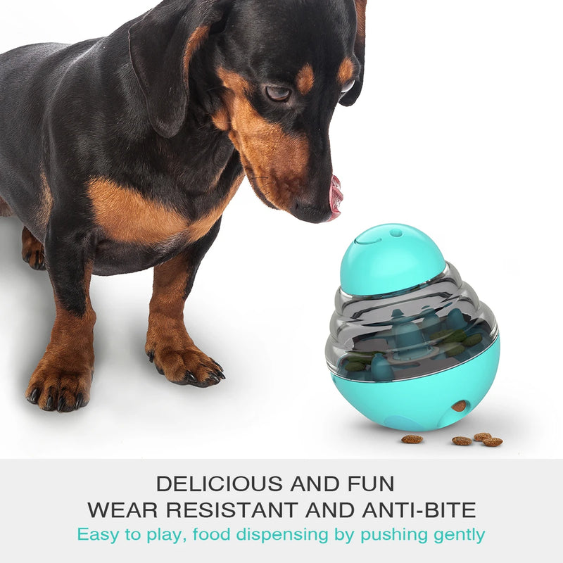Tumbler Treat Dog Toy Food Dispensing Plastic Puppy Playing Toy Training Snack Storage Pet Plaything For Small Dog Cat Chihuahua