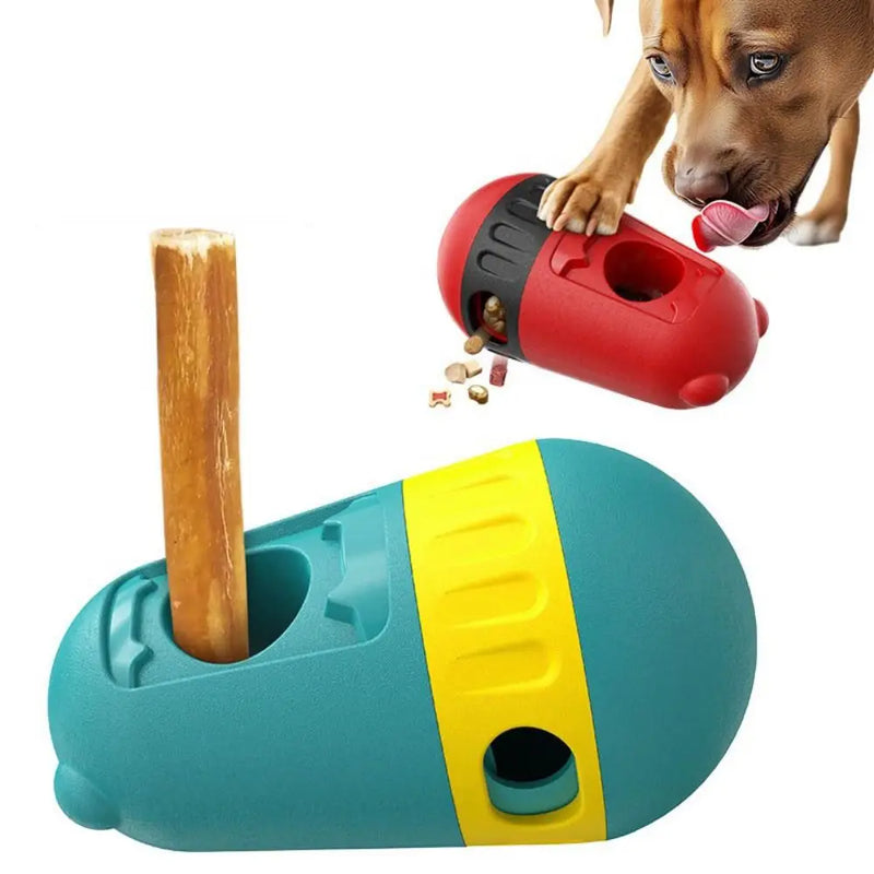 Bite Resistant Dog Treat Dispenser Toy Relieve Boredom Indoor Training Dog Interactive Slow Feeder Feeding Rotating