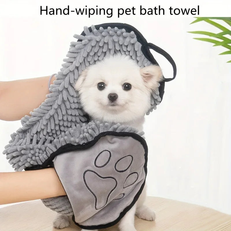 Pet Bath Towel, Specially Designed For Dogs, Quickly Absorbs Water, Cat And Dog Bath Towel