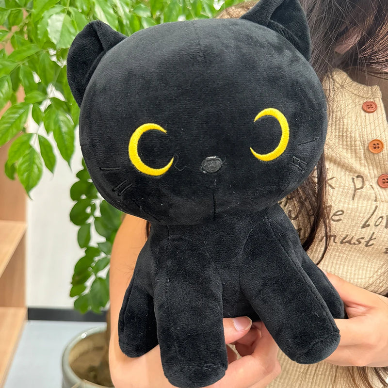 TreasuringU Lovely Black Cat Plush Toys Kawaii Stuffed Animal Black Dolls House Sofa Car Pillows Children Birthday Gifts