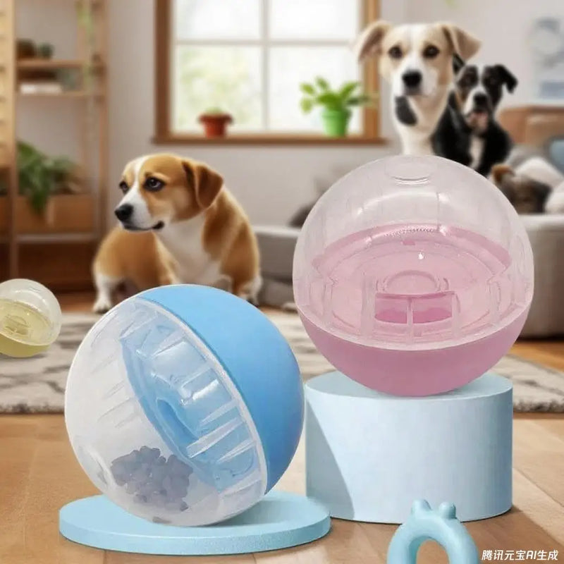 Pet Dog Leakage Food Balls Adjustable Anti Choke Slow Feeder Treat Dispenser Iq Training Educational Toy
