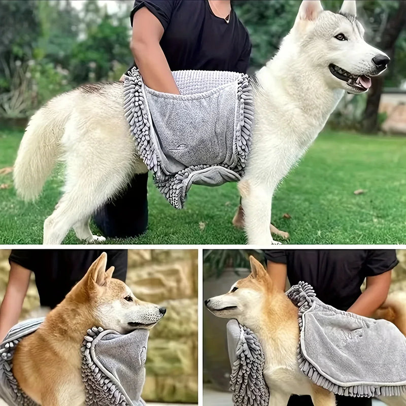 Pet Bath Towel, Specially Designed For Dogs, Quickly Absorbs Water, Cat And Dog Bath Towel