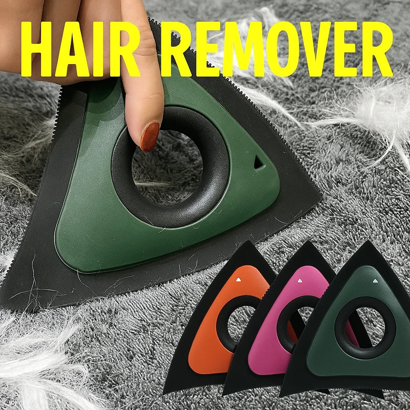 Pet Hair Remover Sofa Pet Hair Brush Triangular Hair Remover Car Carpet Cleaner Hair Cleaning Tool for Furniture Car Interiors