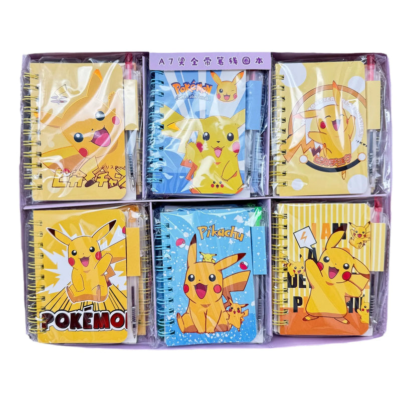 Pokemon Pikachu Notebook Cute Cartoon School Supplies Portable Diary Fashion Office Supplies Coil Book Children Holiday Gift