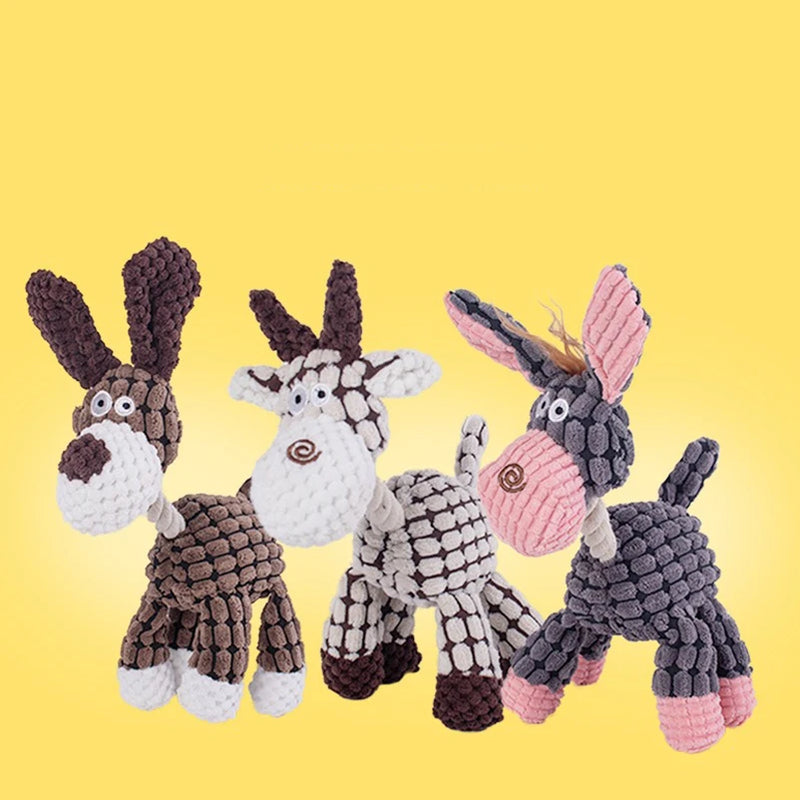 Popular pet dog voice toys puppies puppies grinding teeth plush toys interactive companionship unzipped pet toys