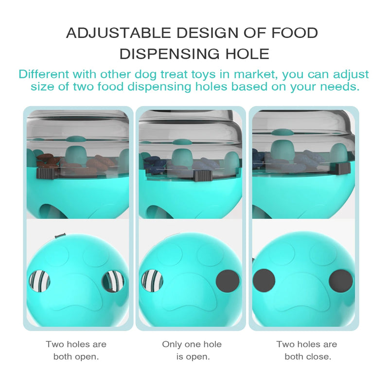 Tumbler Treat Dog Toy Food Dispensing Plastic Puppy Playing Toy Training Snack Storage Pet Plaything For Small Dog Cat Chihuahua
