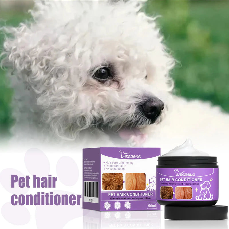 Pet Hair Conditioner Moisturizes Dry Coats, Reduces Shedding Long-Lasting Smoothness Adds Shine & Softness Enhances Coat Health