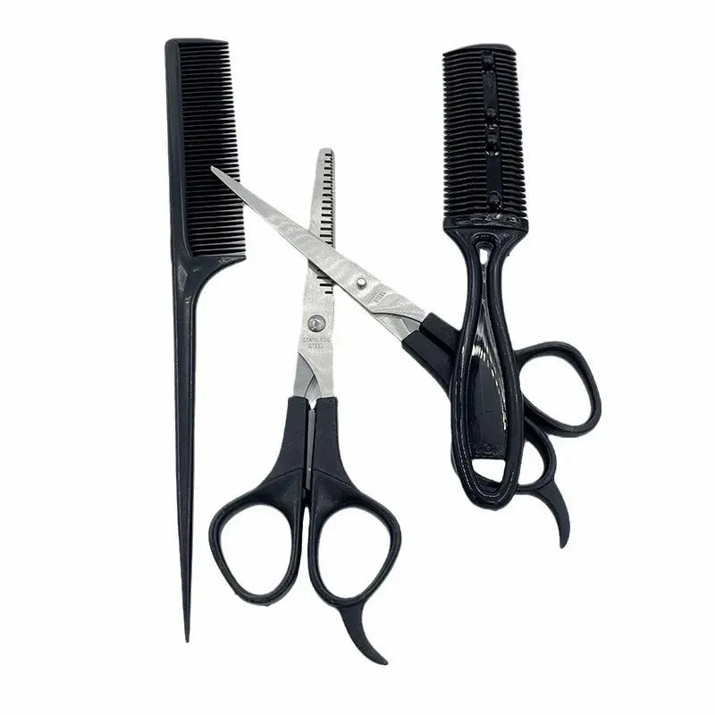 Children's Hair Cutting 4-piece Baby Hair Cutting Set Hair Scissors Thin Teeth Scissors Flat Scissors Cross Border Pet Scissors
