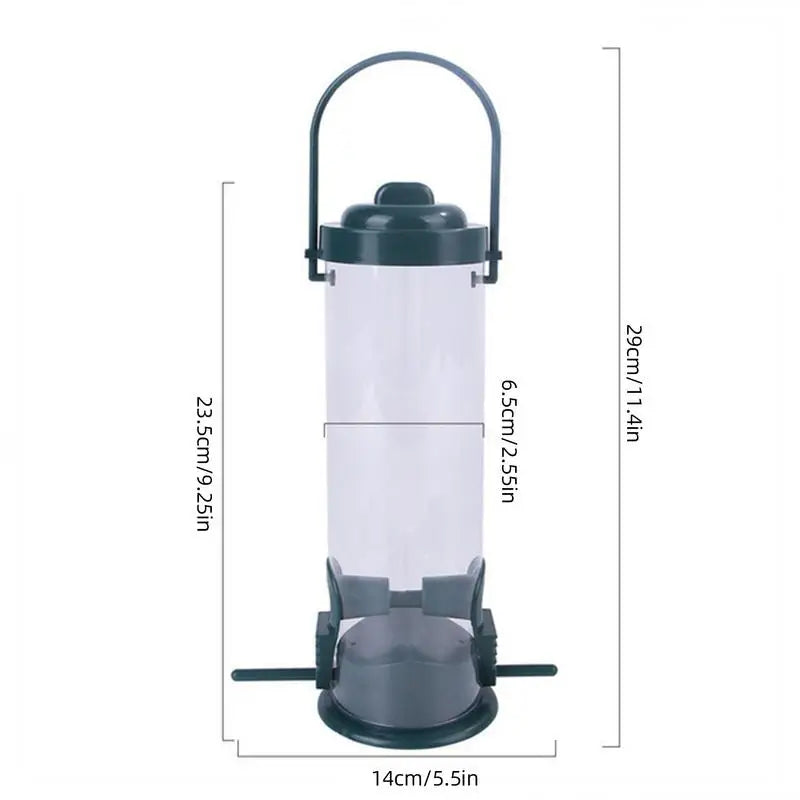 Bird Seed Feeder Hanging Bird Feeder Wild Bird Seed Feeder Garden Paddock Bird Feeding Tool Pet Supplies For Small Birds