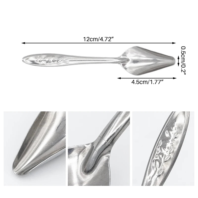 1-10 Pcs Bird Feeder Spoons Portable Aluminum Feeding Supplies Baby Bird Parrot Feeding Milk Spoon Birds Durable Care Tool