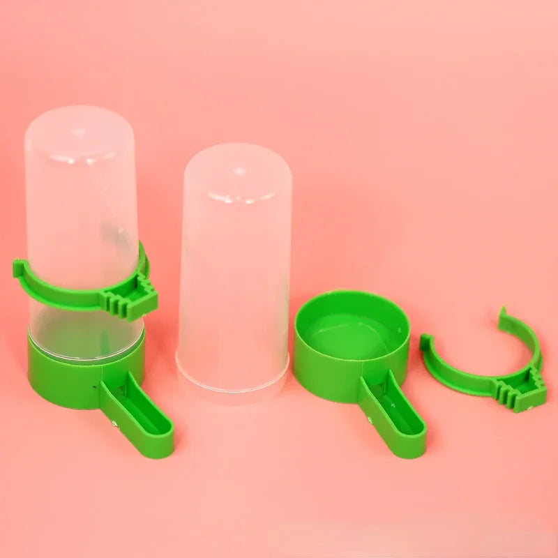 Water Dispensers for Bird Cages Bird Cups Bottles Sparrows Parrots Budgies Cockatiels and Lovebirds Feeder and Waterer
