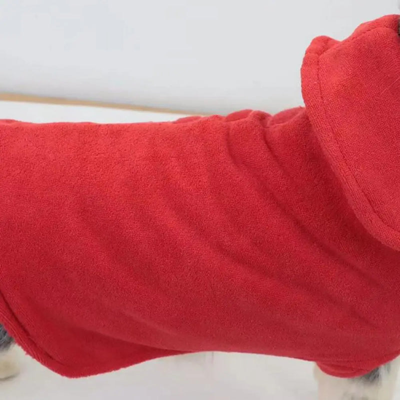 Pet Bathrobe Good Water Absorption Quick-dry Adjustable Comfortable Super Absorbent Fiber Wrapped Version Dog Towel Pet Supplies