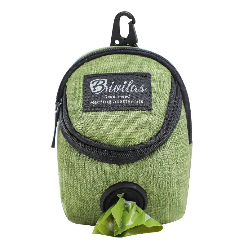 Pet Dog Training Treat Bag Portable Outdoor Dog Treat Pouch Puppy Snack Reward Waist Bag Dog Poop Bag Dispenser Pet Accessories