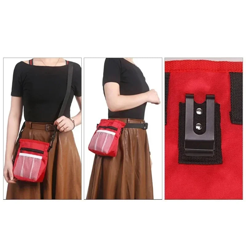 Pet Dog Puppy Training Treat Snack Pet Feed Pocket Pouch Multifunctional Pouch Food Crossbody Bag Pocket Dogwalking Waist Bag