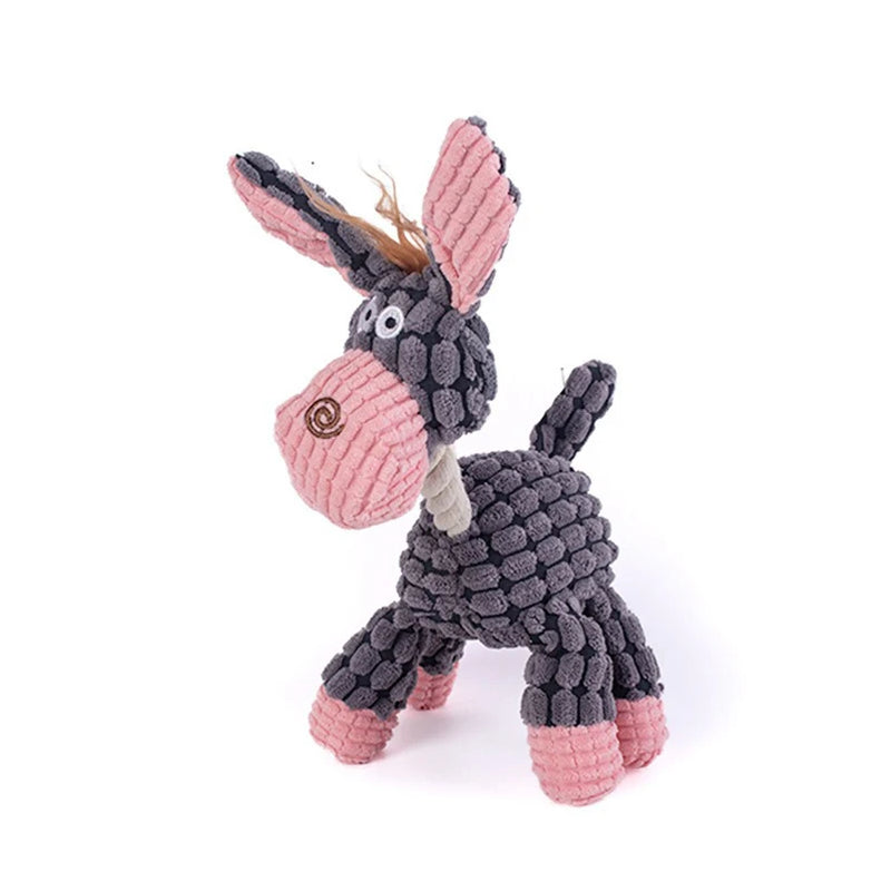 Popular pet dog voice toys puppies puppies grinding teeth plush toys interactive companionship unzipped pet toys