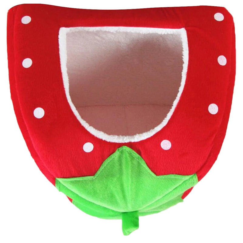 Foldable Pet House Strawberry Cat Bed Entrance Pet Puppy Cave Sofa Cat Tent Sleeping Bed for Cats Dog