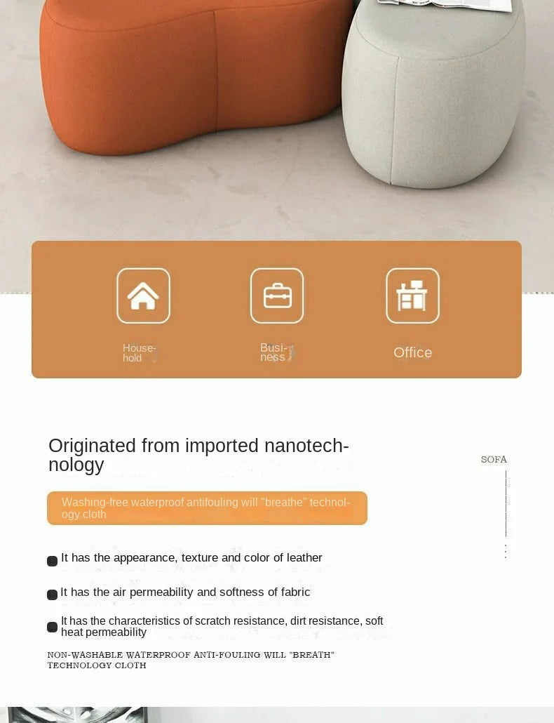 Fashion Curved Seat Cushion Ottoman Dressing Makeup Shoe Stool Pouf Soft Fleece Bench Adutls Baby Kids Gift Home Decor Furniture