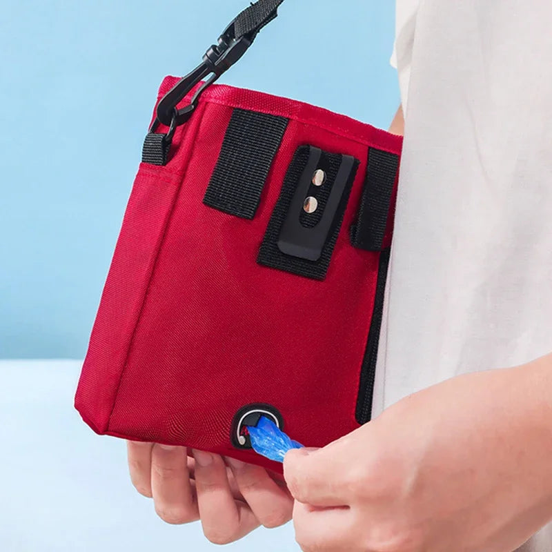Pet Dog Puppy Training Treat Snack Pet Feed Pocket Pouch Multifunctional Pouch Food Crossbody Bag Pocket Dogwalking Waist Bag