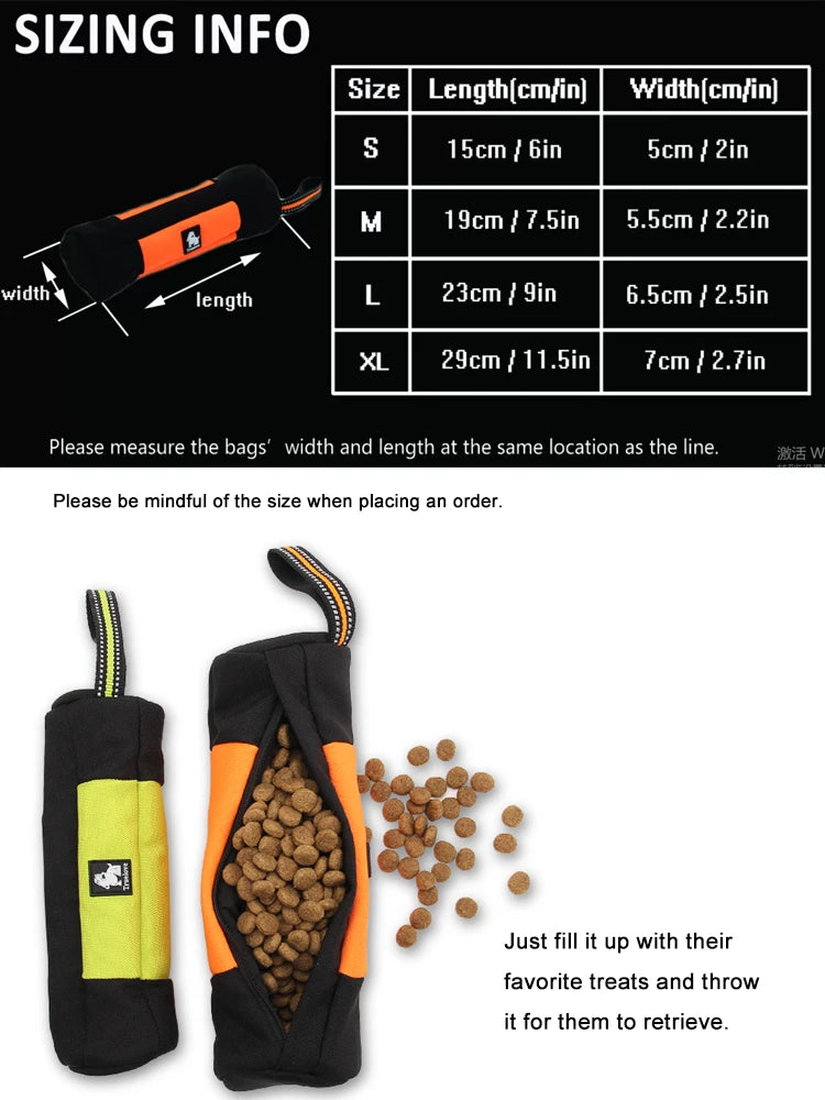 Truelove Dog Training Retriever Snack Bag Oxford Reusable with Zipper High Quality Durable Treat Pouch TLT1951
