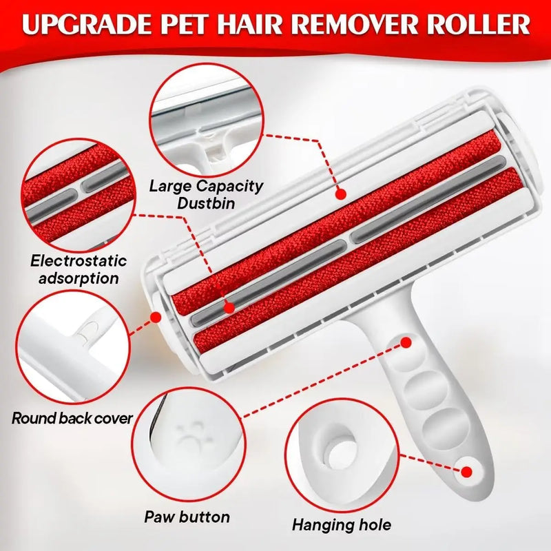 2025 update Pet Hair Remover, Washable Lint Roller for Pet Hair on Furniture Sofa Clothes ，Reuse Remove Portable  Removal Tool