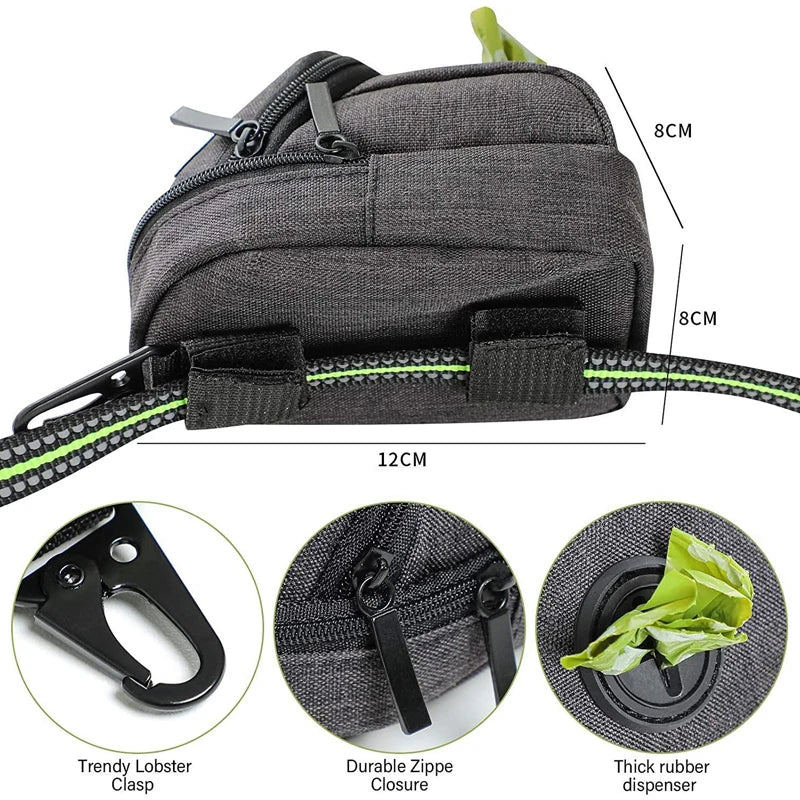 Pet Dog Training Treat Bag Portable Outdoor Dog Treat Pouch Puppy Snack Reward Waist Bag Dog Poop Bag Dispenser Pet Accessories