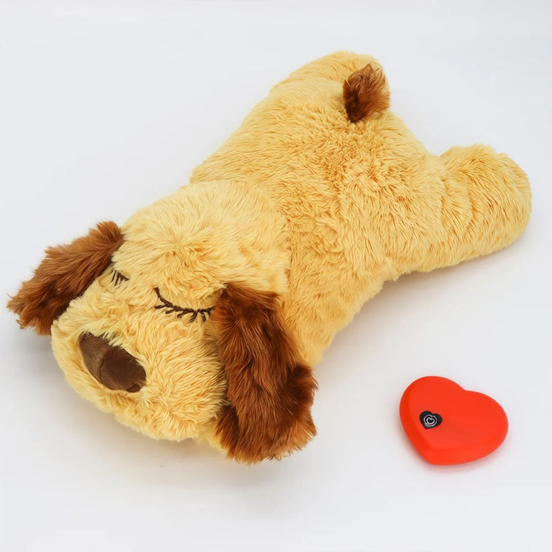 Pet Dog Plush Toys and Heartbeat Simulator Stress Relief Anxiety Relief Boredom Accompany Sleep Interactive Toys