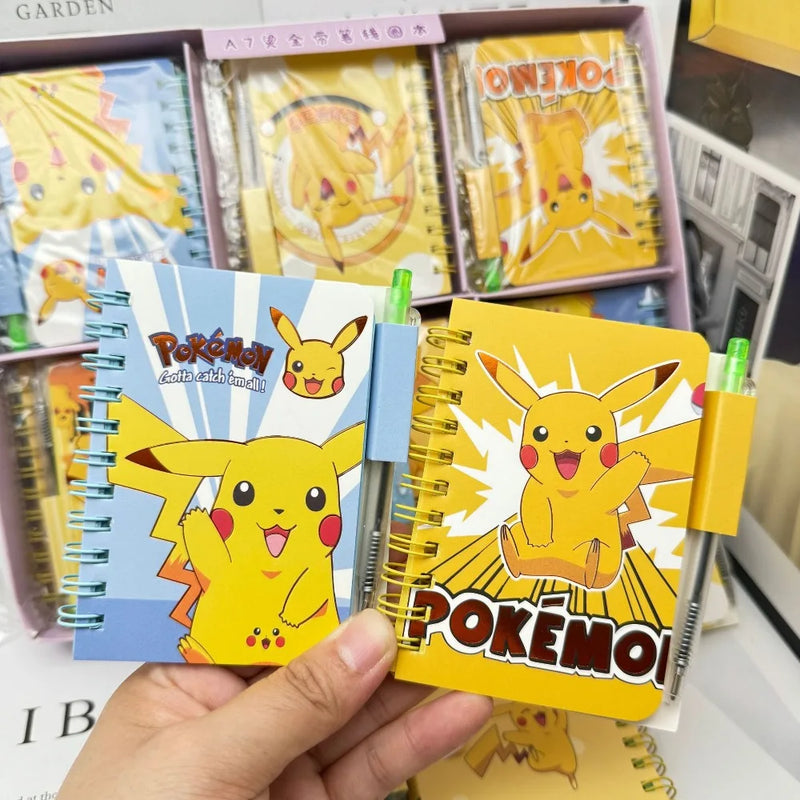 Pokemon Pikachu Notebook Cute Cartoon School Supplies Portable Diary Fashion Office Supplies Coil Book Children Holiday Gift