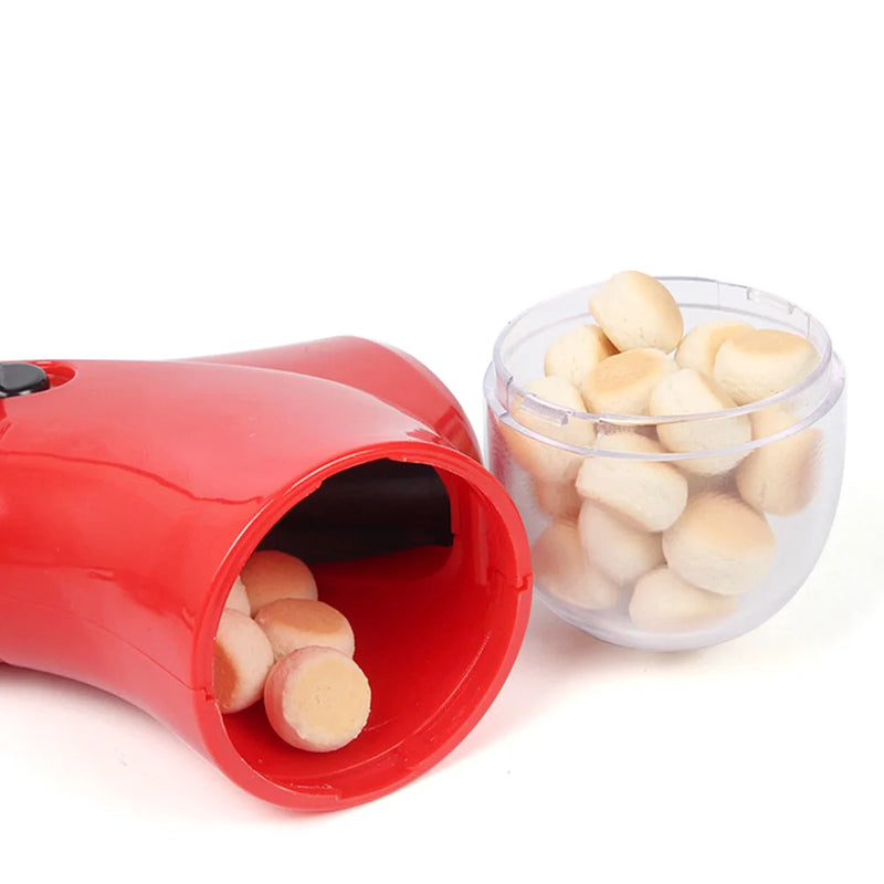Pet Food Feeding Training Equipment Interactive Food Dispenser Launcher Gun Pet Treat Launcher for Dog Cat Exercise Training