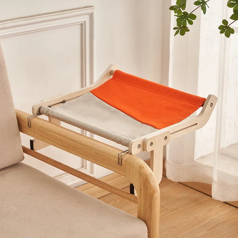 Hanging Pet Cat Bed Window Hammock Sofa House Furniture Kitten Indoor Washable Removable Seat Wooden Sleeping Bed Perch Shelves