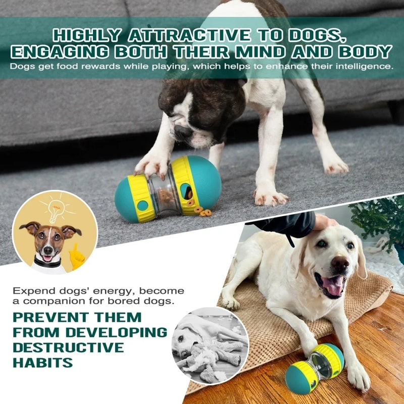 Interactive Dog Toy for Small Large Dogs Cats Treat Dispenser Leaking Food Slow Feeder Pets Ball Toys Training Labrador Supplies