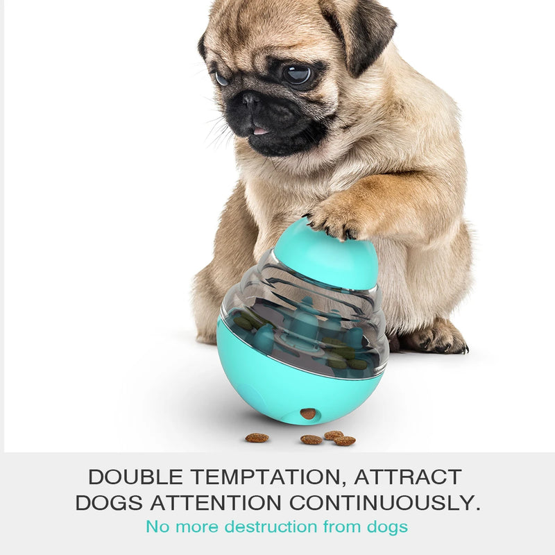 Tumbler Treat Dog Toy Food Dispensing Plastic Puppy Playing Toy Training Snack Storage Pet Plaything For Small Dog Cat Chihuahua