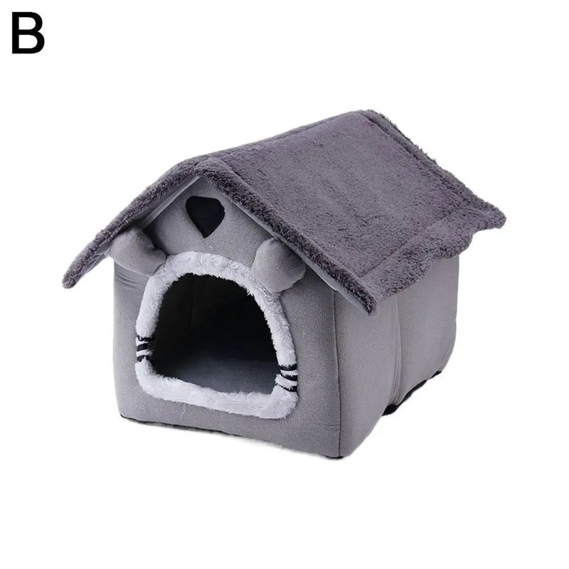 Foldable Sleeping Pet House Removable Washable Cat Cube Hide House Puppy Cave Sofa Pet Bed House for Small Dogs Medium Cats