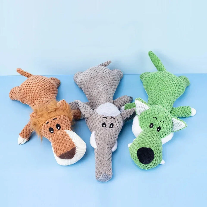 Plush Cartoon Puppy Dog Toys Pet Chew Squeak Toys for Small Dogs Teeth Grinding Soothing Environmentally Friendly Safe Pet Toys