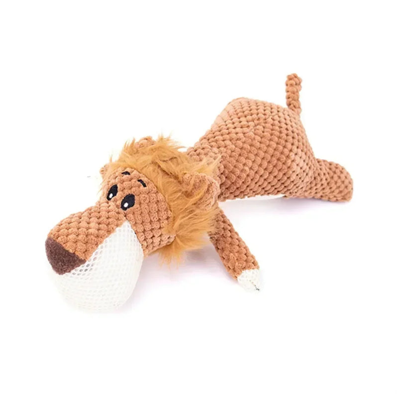 Plush Cartoon Puppy Dog Toys Pet Chew Squeak Toys for Small Dogs Teeth Grinding Soothing Environmentally Friendly Safe Pet Toys