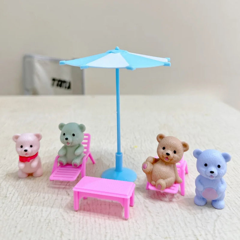 Children's Play House Toys Pet Toys Teddy Bears Pet Bathrooms Family Toys Little Girls Scene Toys Children's Gifts