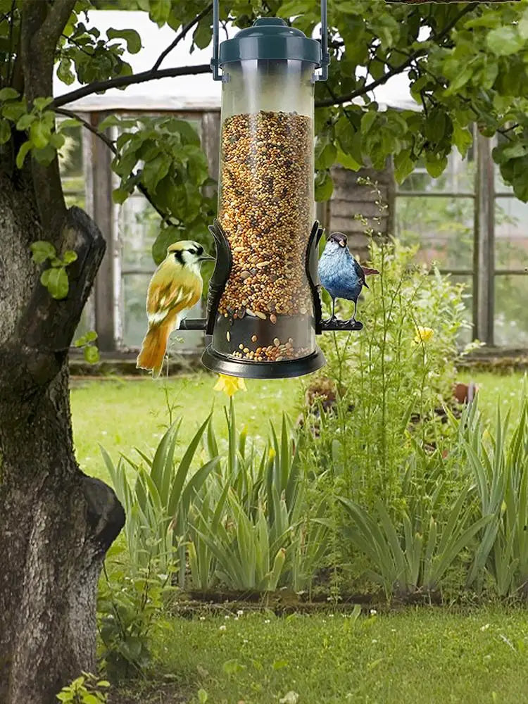Bird Seed Feeder Hanging Bird Feeder Wild Bird Seed Feeder Garden Paddock Bird Feeding Tool Pet Supplies For Small Birds