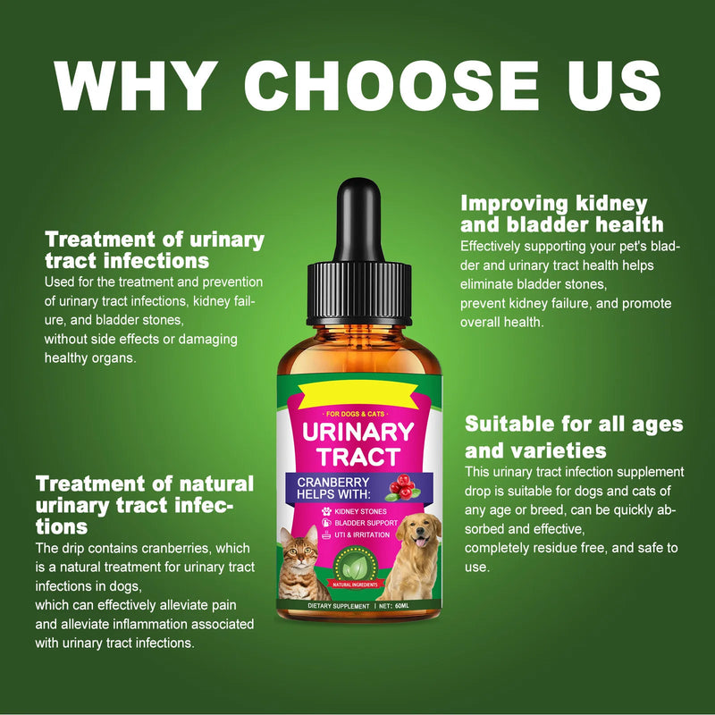 Pet Care Drops specially formulated for cats and dogs To Ease Pain And Discomfort In Cats And Dogs, Pet Care Solution 60ml