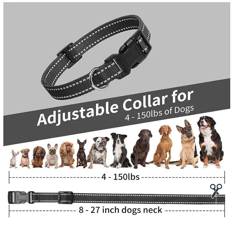 PaiPaitek 1Pcs Replacement Shock Collar,Adjustable Dog Collar with Quick Release Buckle Nylon Collar for Small Medium Large Dog