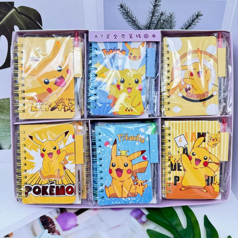 Pokemon Pikachu Notebook Cute Cartoon School Supplies Portable Diary Fashion Office Supplies Coil Book Children Holiday Gift