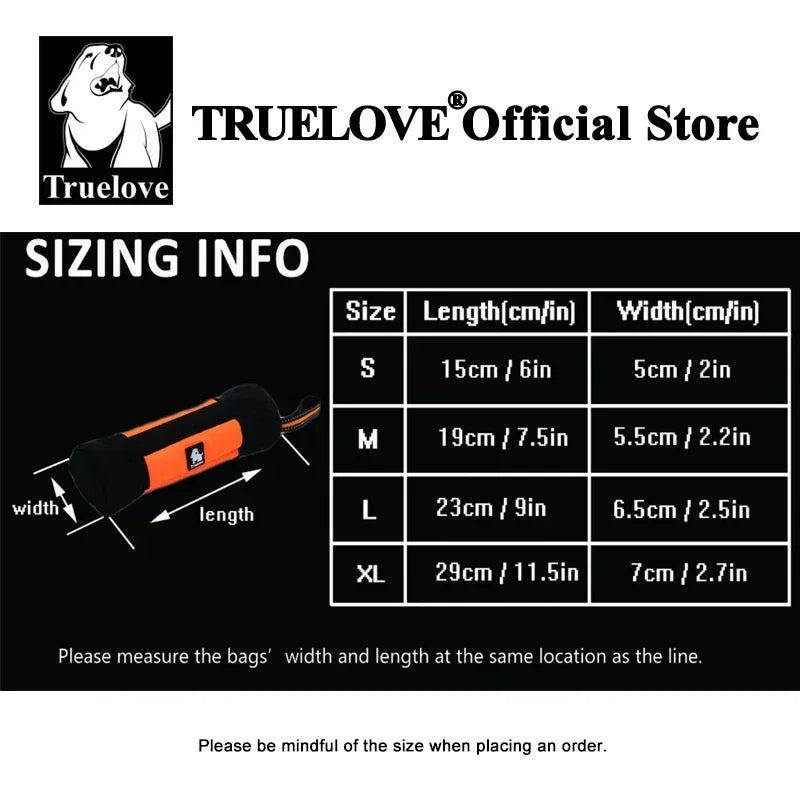 Truelove Dog Training Retriever Snack Bag Oxford Reusable with Zipper High Quality Durable Treat Pouch TLT1951